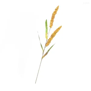 Fleurs décoratives manuelle oreilles simulées de maïs dans la salle à manger de la salle à manger décor Fruit Pu Wheat Decoration
