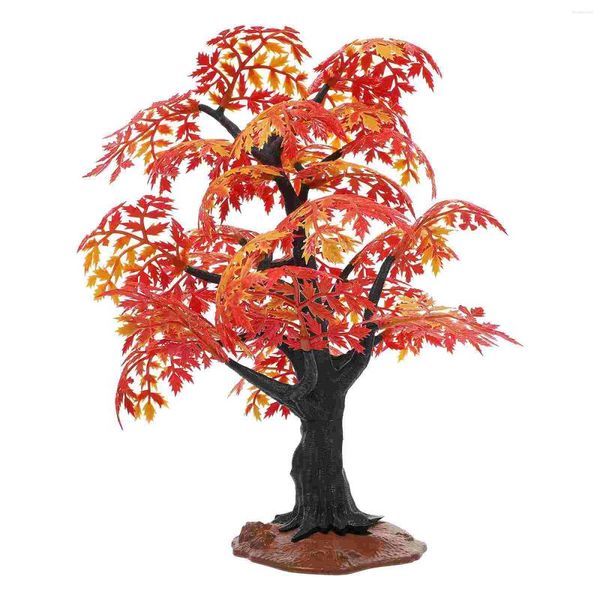 Fleurs décoratives Maple Model décor bourse arbre petit jardin bonsaï diy plastique en forme de bureau micro-ornement paysage commandes