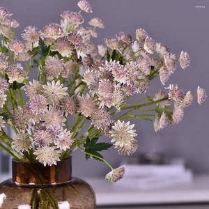 Decoratieve bloemen mbf kunstmatige astrantias grote nepplanten voor huis winkelcentrum bloemen arrangement decor simulatie paardenbloembloem