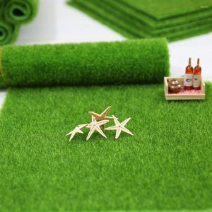 Decoratieve bloemen Micro -landschap Groene gras Mat Simulatie Kunstmatig grasveld tapijt nep