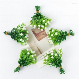 Fleurs décoratives mini artificiel aglaia odorata plante à la maison décoration de fête de mariage décoration réelle en pot artisanat