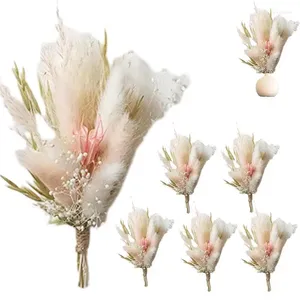 Mini Bouquet de fleurs décoratives séchées, décor floral réutilisable, pièce maîtresse de Table pour fêtes de mariée