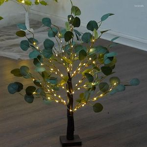 Decoratieve bloemen mini eucalyptus boom led verlicht paasfeesttafel decor tabletop ornamenten lente vakantie keuken middelpunt