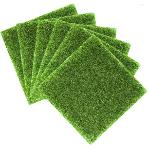 Fleurs décoratives mini tapis d'herbe de pelouse faux multifonction de coussin de bricolage