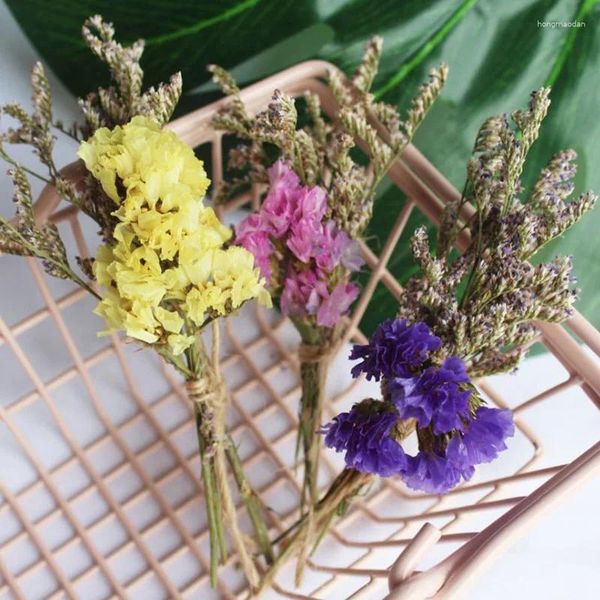 Fleurs décoratives mini gypsophile rose plante tige des bouquets de fleurs séchées pour décoration de la fête de mariage à la maison