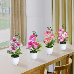 Fleurs décoratives mini petit papillon orchidée bonsaï simulation créative décoration de maison artificielle créative