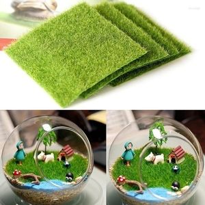 Decoratieve bloemen miniatuur kunstmatige gras gras gras grasmat diy micro landschapsarchitectuur ornament mini fee -tuin simulatie planten decoratie