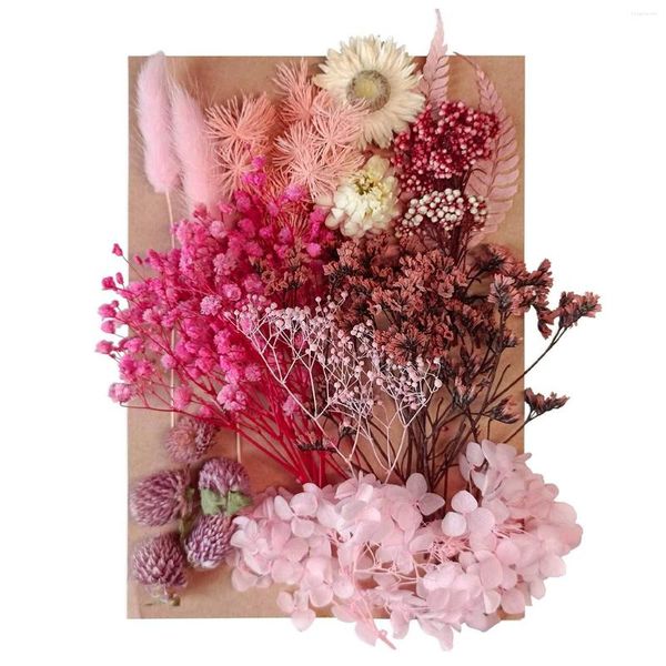 Flores decorativas mezcladas de resina epoxi reutilizable flor artificial joyería romántica haciendo regalo eterno DIY artesanía decoración del hogar planta seca uñas