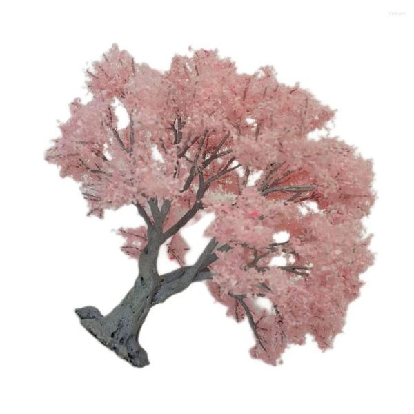 Modelo de flores decorativas, árbol, mesa de arena, decoración falsa, Mini escena, diseño, hilo de seda, paisaje Artificial para bebé