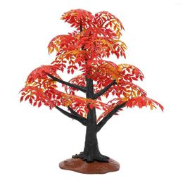 Modèles de fleurs décoratives, aménagement de scène de jardin en érable, décor d'arbre de jardinage, ornement en forme de salle de jouets, fausse décoration, design rouge, bureau