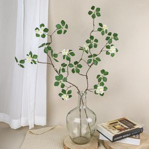 Fleurs décoratives plantes de Simulation modernes minimaliste fausse plante belle apparence artificielle feuille de Lotus branche bricolage