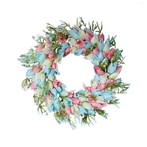 Decoratieve Bloemen Moederdag Krans Lente Versieren Boerderij Decor Muur Thuis Cadeau DIY Valse Bloem Voordeur Zomer