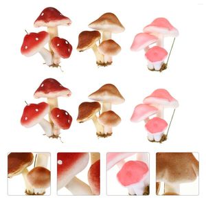 Decoratieve bloemen paddestoel paddestoelen tuin mini decor miniatuur kunstmatige ornamenten landschap ornament schuim micro nep -beeldjes