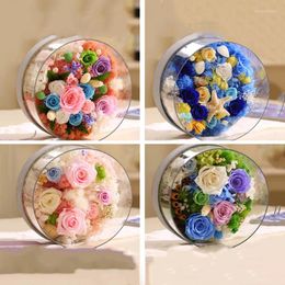 Decoratieve bloemen Natuurlijk kunstmatig mos gedroogd gras Diy bewaarde accessoires Bruiloft Ornament Garden Decor