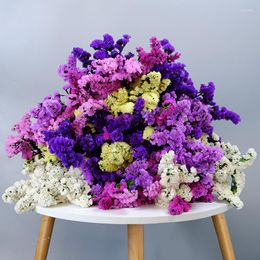 Flores decorativas decoración seca Natural no me olvides ramo de Flores de lavanda preservadas arreglos decoración de boda