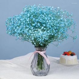 Fleurs décoratives Fleur séchée naturelle Gypsophile Baby Breath Preserve Mariage Party Mari Mari Bouquet Decor DIY Boho Po Props Decoration