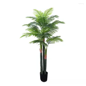 Fleurs décoratives Simulation nordique de la décoration intérieure du palmier de tournesol