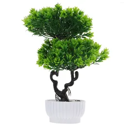 Decoratieve bloemen Kantoorboekenkast Kunstbloem Kunstplanten voor binnenshuis Imitatie Bonsai-ornament