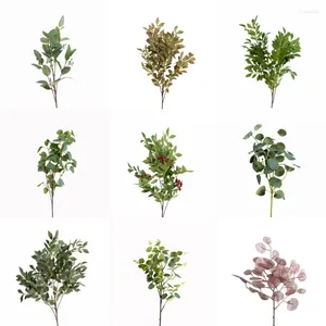 Decoratieve bloemen buiten binnen kunstmatig nep UV-bestendig geen vervaging buxus faux plastic struiken plant voor tuin terras raamdecoratie