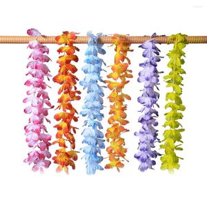 Pack de fleurs décoratives de 50 tissus colorés Garland Flower Beach Decoration Garlands Accessoire pour le mariage de voyage Fête de remise des diplômes