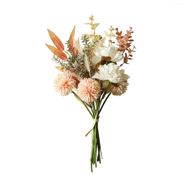 Fleurs décoratives fête décor à la maison Bouquet romantique tissu Table pièce maîtresse bricolage longue durée tir salle de mariage fleur artificielle