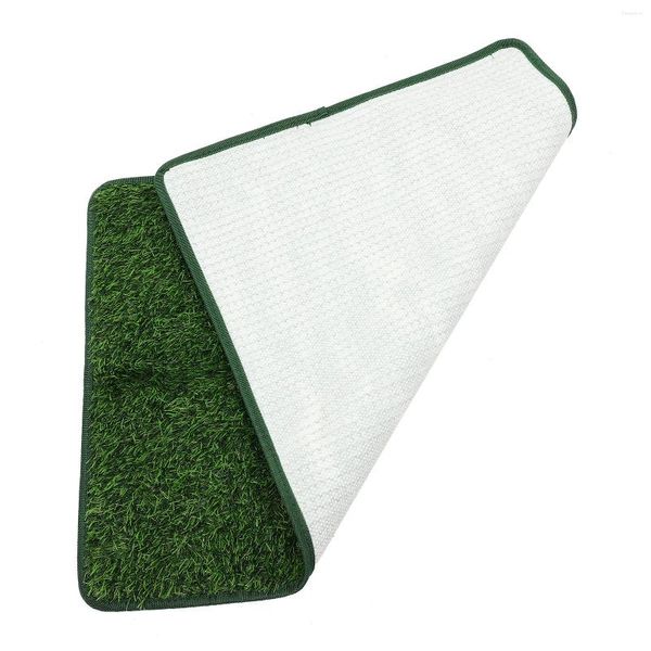 Tapis décoratif à fleurs pour animaux de compagnie, fournitures de tapis d'herbe de jeu, pipi Portable, faux artificiel délicat pour chiens