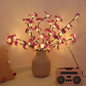 Decoratieve bloemen Phalaenopsis Licht Tree Christmas Branch Home Garden Bloem 2 van de Decor Lights Party Artificial Ling S