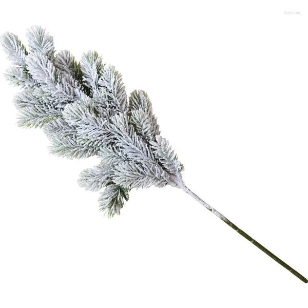 Fleurs décoratives Pin Aiguille Faux Plante Fleur Artificielle Branche Pour Arbre De Noël Décoration Accessoires DIY Bouquet Cadeau Verdure Faux