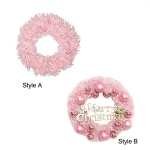 Decoratieve bloemen roze kerstkrans deur ornamenten boerderij Xmas Holiday Garland voor trouwfeest raamfestival open haard