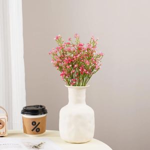 Fleurs décoratives gypsophile rose artificielle en plastique bébés souffle mariage bricolage Bouquet décoration fausse fleur décor à la maison