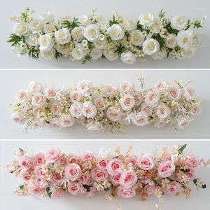 Fleurs décoratives rose gypsophia rose marguerite artificiel fleuring arrangement mariage arc fond décor décor bébé haleine suspendue fête florale