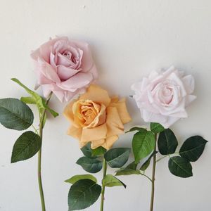 Decoratieve bloemen roze roze kunstraam ontwerp schieten rekwisieten vergelijkbaar met echte kunstmatige gedroogde bloem bruiloft decoratie huisdecoratie voor