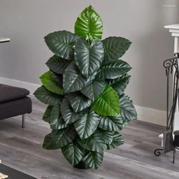 Fleurs décoratives en plastique et Polyester Taro plante artificielle accessoires de décoration de la maison bonsaï plantes décorations fournitures de fête Festive