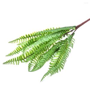 Fleurs décoratives Plastique Fern Fern Foliage Plantes de brousse Fake Fake Indoor / Outdoor Life Like Like Home Decoration