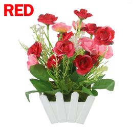 Decoratieve bloemen Plastic kunstmatige pot plant duurzame hoogwaardige materiaal levensecht lang met behulp van tijd 13 15 cm merk
