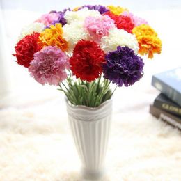 Decoratieve bloemen Pot Artificial Carnations Floral Wedding Bouquet Party Home Decor Flower Wall Stand