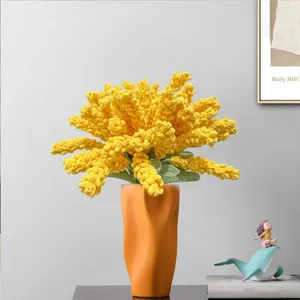 Decoratieve bloemen Practical Exquisite Easy Care kunstmatige gerst plantenbloemarrangement huishouden benodigdheden nep gevlochten