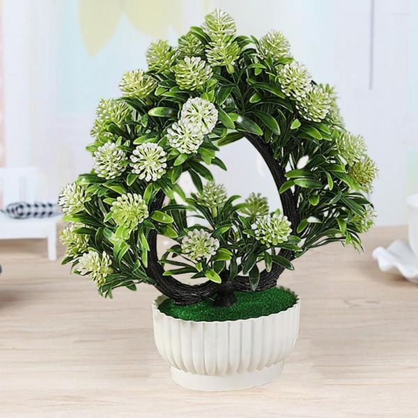 Flores decorativas Simulación práctica Bonsai Hojas verdes de larga duración Mesa de comedor Adorno de tomate pequeño artificial Crear vitalidad