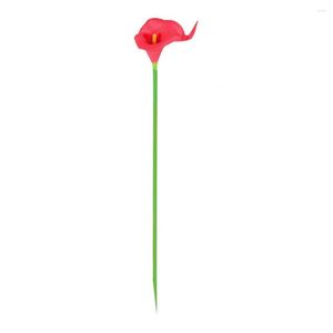 Fleurs décoratives fleur artificielle Premium Anti-chute forme de Calla faux Mini plante de fabrication fine pour le mariage