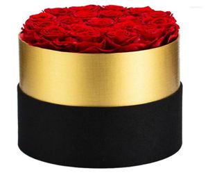 Fleurs décoratives préservées Rose fleur éternelle dans un coffret mariage fête des mères noël saint valentin anniversaire pour toujours cadeaux d'amour 9716617