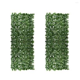 Decoratieve bloemen mooie simulatie hek gras niet-trimmende kunstmatige blad realistische hagen privacy
