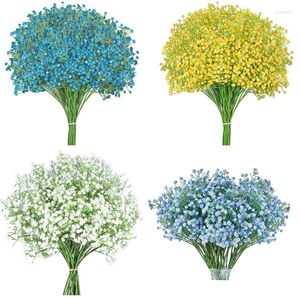 Promotion Fleurs Décoratives !Plantes artificielles Gypsophila à souffle de bébé, 12 pièces, décoration de fête de mariage, toucher réel, bricolage de jardin de maison