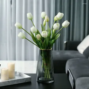 Decoratieve bloemen pu tulpen simulatie boeket woonkamer eettafel bloem arrangement decoratie kunst