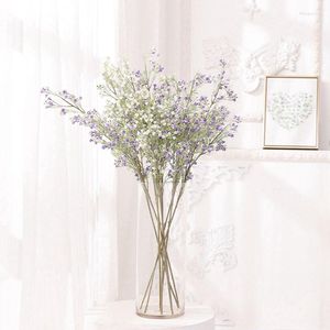 Fleurs décoratives Violet Gypsophile Artificielle Pour Mariage Décor À La Maison DIY Bouquet De Mariée Intérieur Extérieur De Noël Artisanat Guirlande Accessoires