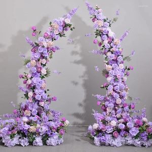 Fleurs décoratives violet rose jacinthe 5d arrangement flor