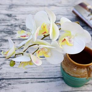 Fleurs décoratives Real Touch Supplies de mariage élégant pour la maison Fausse fleur Flower Artificial Butterfly Orchid 3D Printing