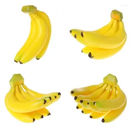 Decoratieve bloemen Realistische kunstmatige banaan Bunch Fruit Fake Display Prop Fo