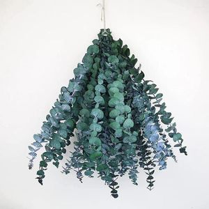 Decoratieve bloemen Realistische eucalyptusplant 10 stuks Niet-verwelkte natuurlijke bladtakken voor thuis Vaasdecoratie Po rekwisieten Herbruikbaar