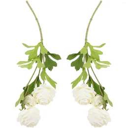 Fleurs décoratives décor réaliste décoration de mariage de mariages de fleurs centres de table de fleurs artificielles fausses décorations