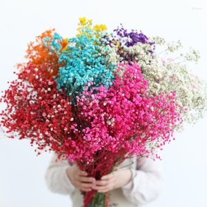 Decoratieve Bloemen Echt Natuurlijk Gedroogd Gypsophila Roze Wit Paars Geel En Zo Voort Huisdecoratie Bruiloft